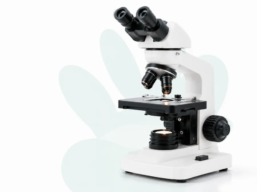 A laboratory microscope used for in-house diagnostics