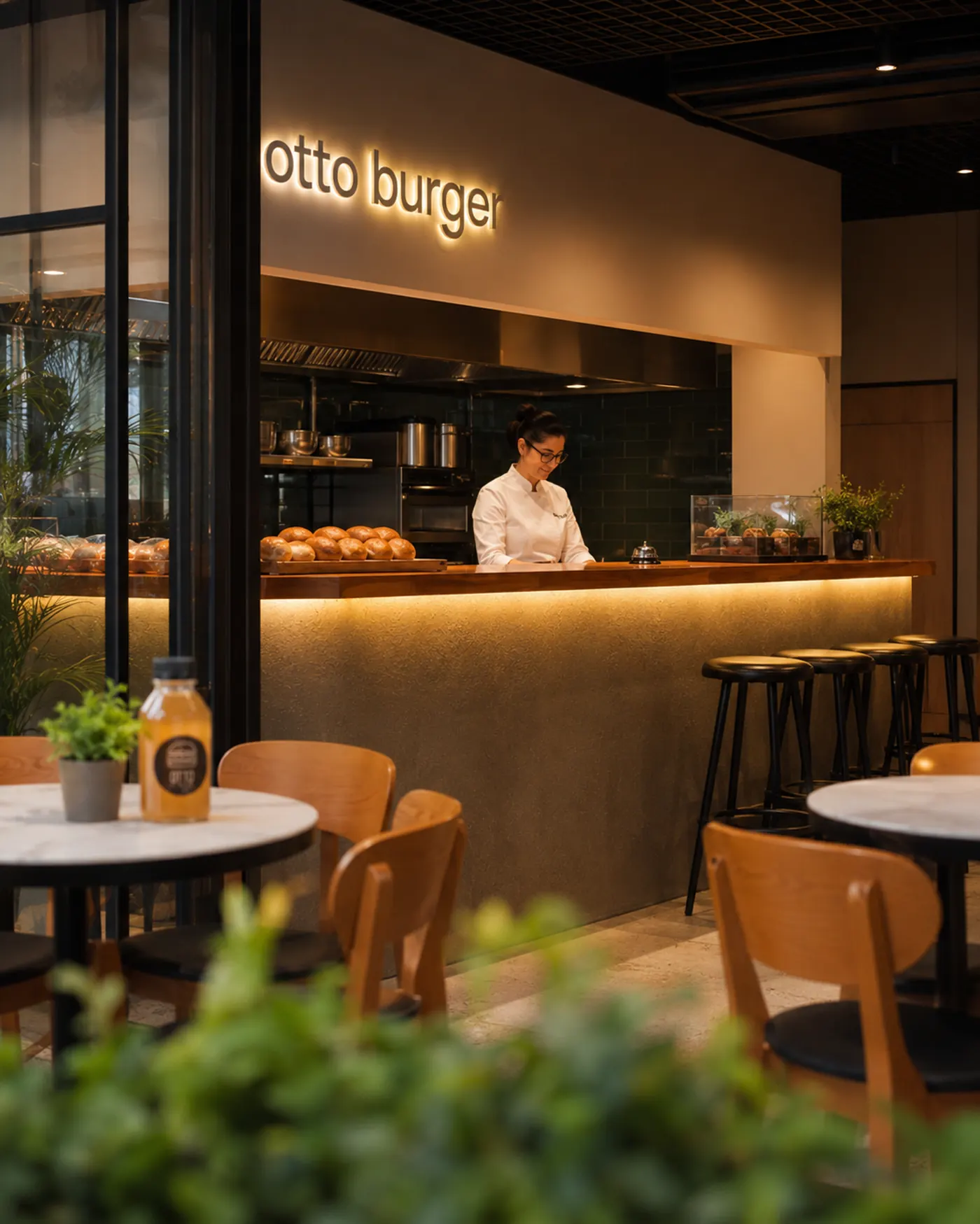 Otto Burger iç mekânı.