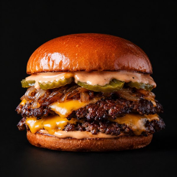 Çift katlı smash burger